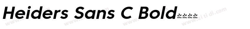 Heiders Sans C Bold字体转换